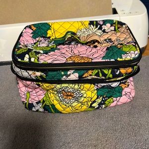 Vera Bradley Brush Up cosmetic case in bloom boom color NWT